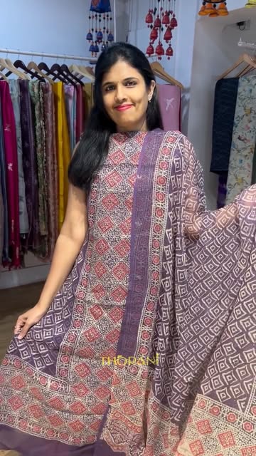 dark and light purple applique double scallop